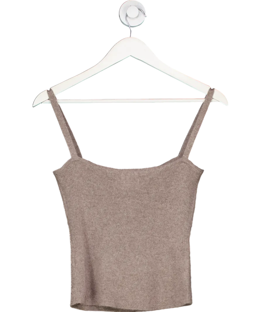 almada label Grey Cashmere Tank Top UK S