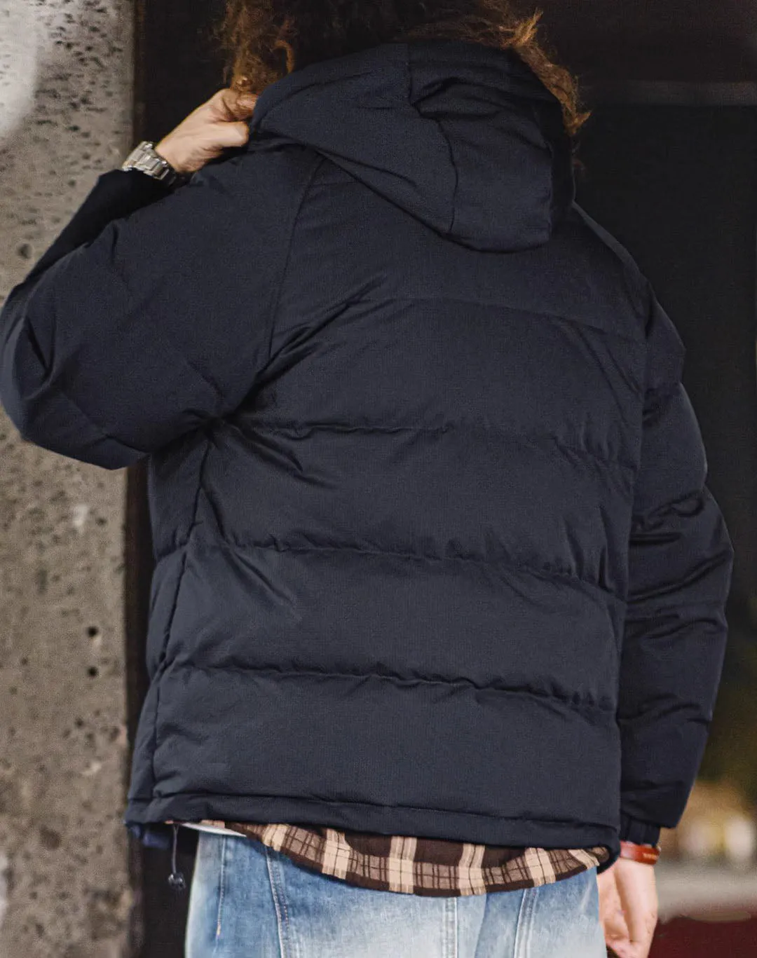 American Retro 90 White Duck Down Hooded Warm Men's Jacket