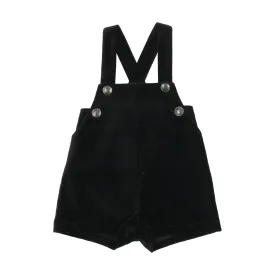 Analogie Velvet Overalls - Black
