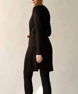 Bamboo Slim Cardgian With A Hoodie