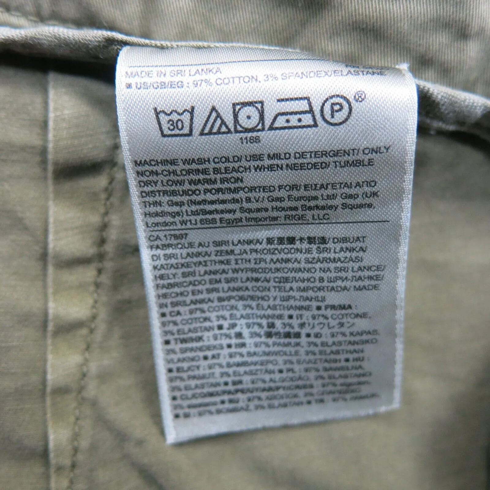 Banana Republic Women Straight Leg Pant Slash Pockets Mid Rise Clay Green Size 2