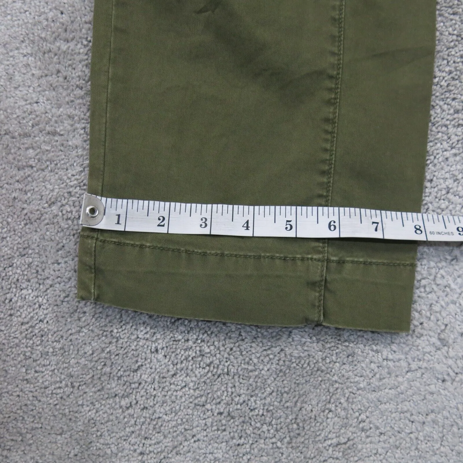 Banana Republic Women Straight Leg Pant Slash Pockets Mid Rise Clay Green Size 2