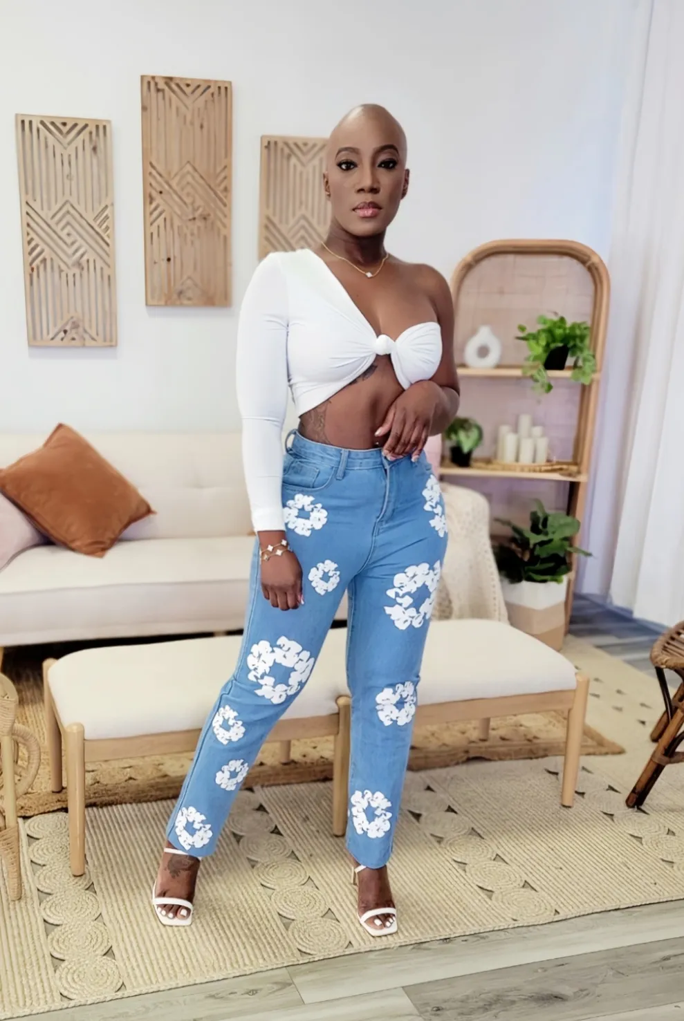 Blossom Denim Pants