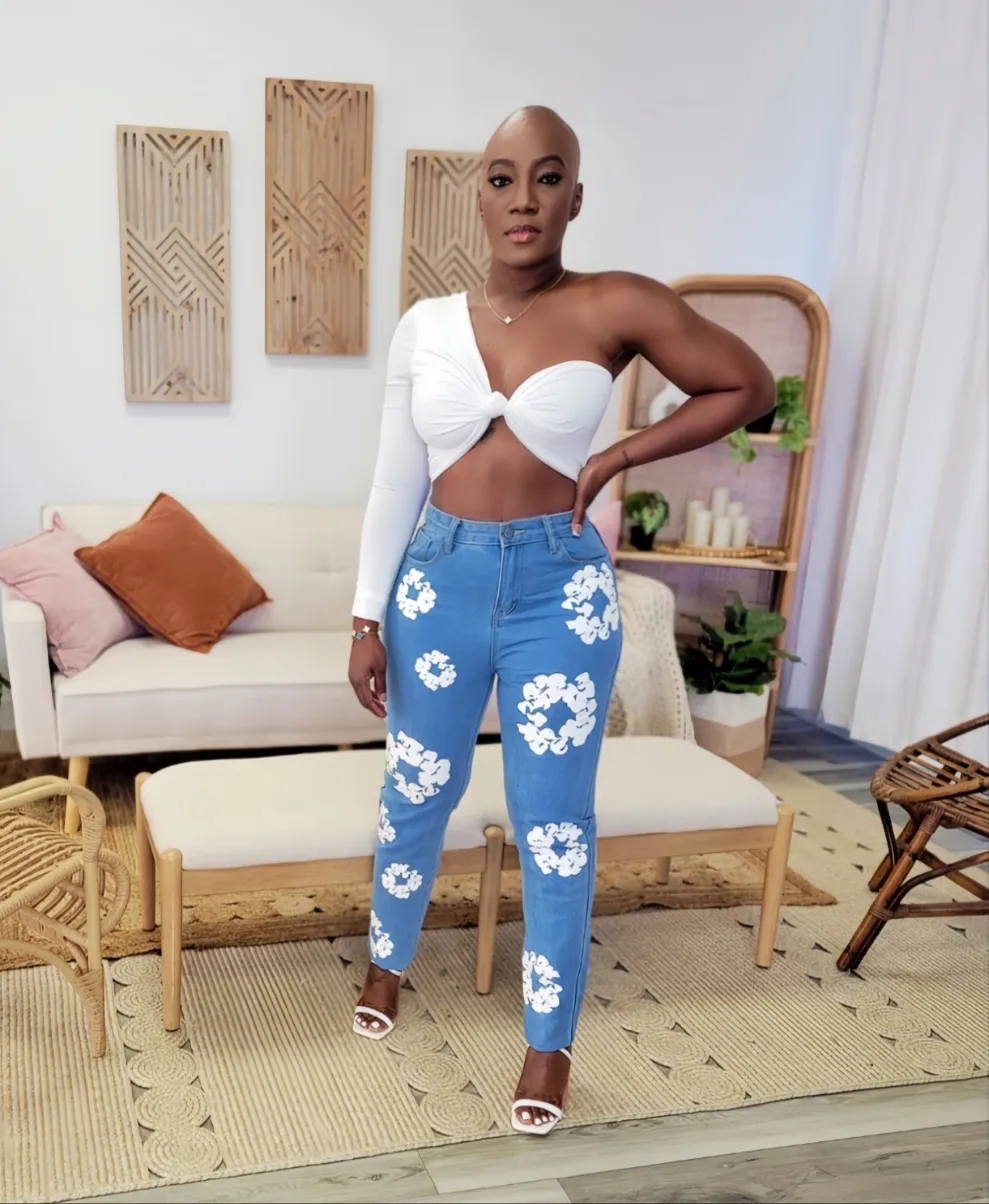 Blossom Denim Pants