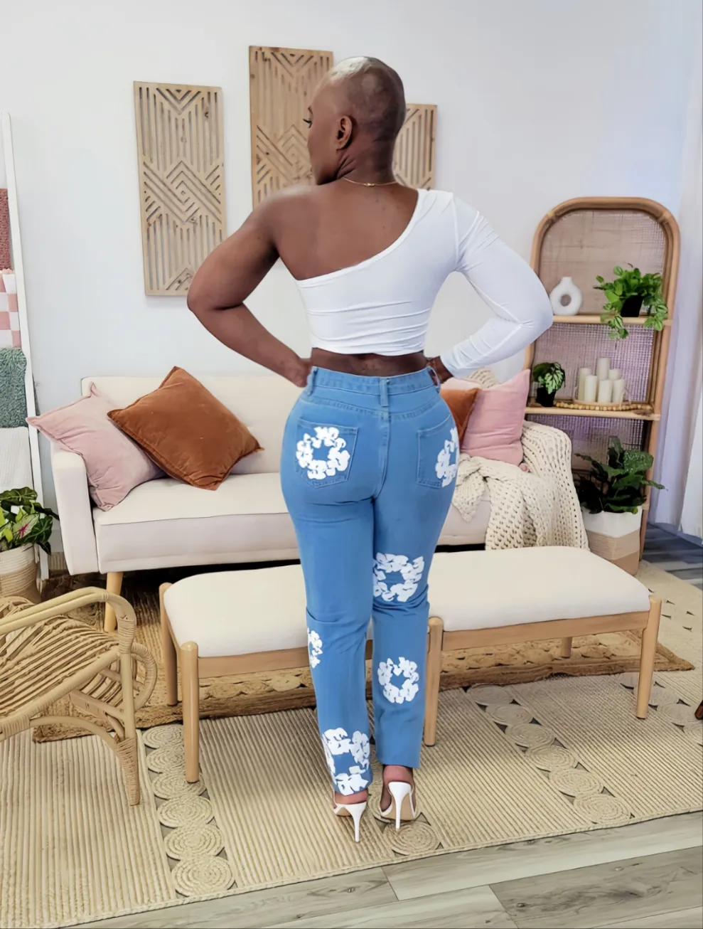 Blossom Denim Pants