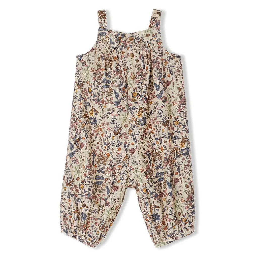 Bonpoint Nucci Overalls in Velvet Liberty Fabric