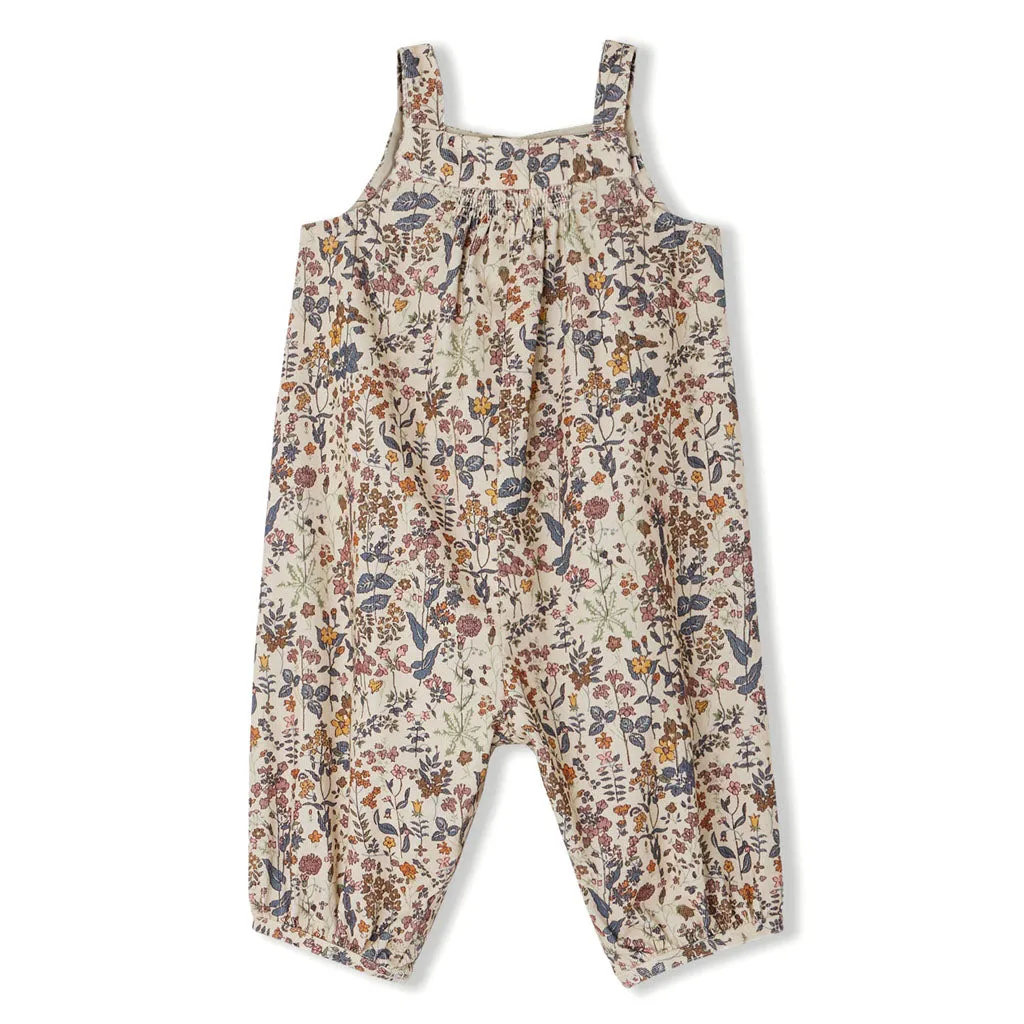 Bonpoint Nucci Overalls in Velvet Liberty Fabric