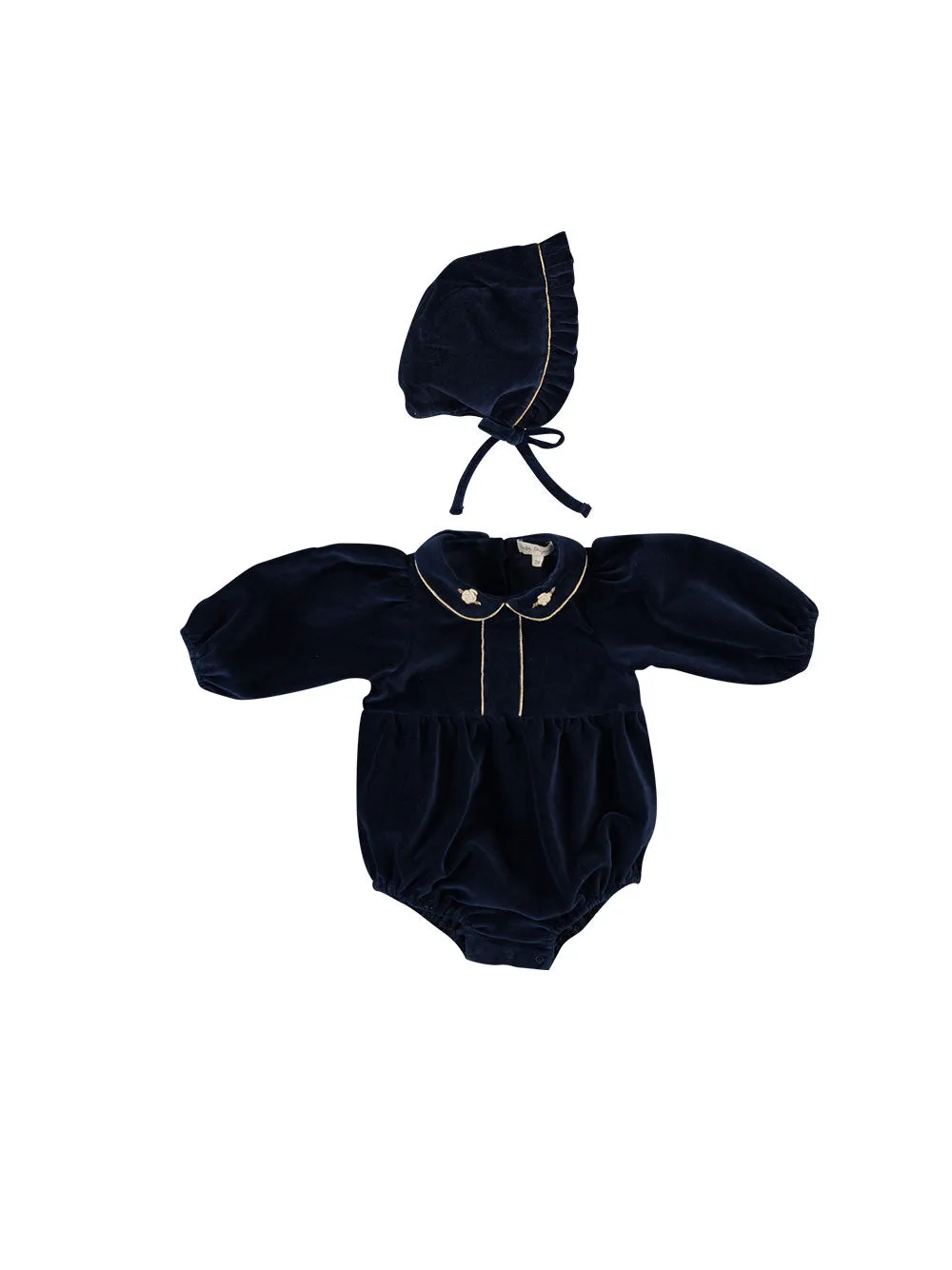 Clara Navy  Romper