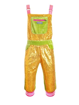 Golden Hour | Cropped Sequin Dungarees | Unisex