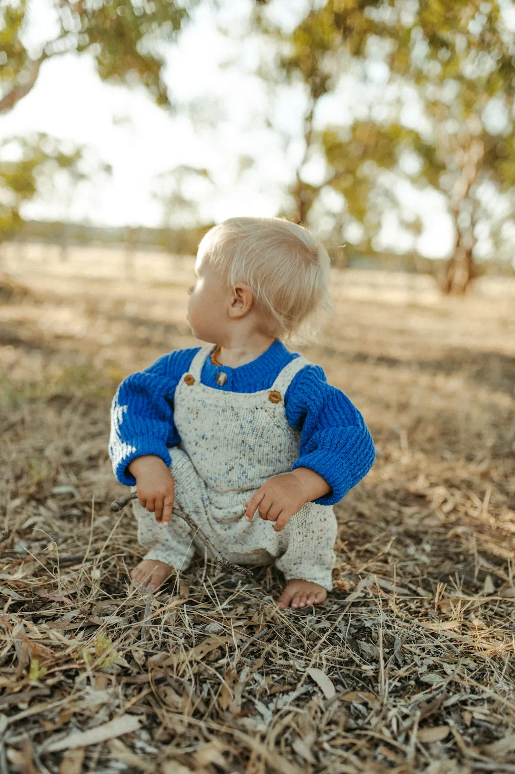 Grown Organic Funfetti Overalls - Sea