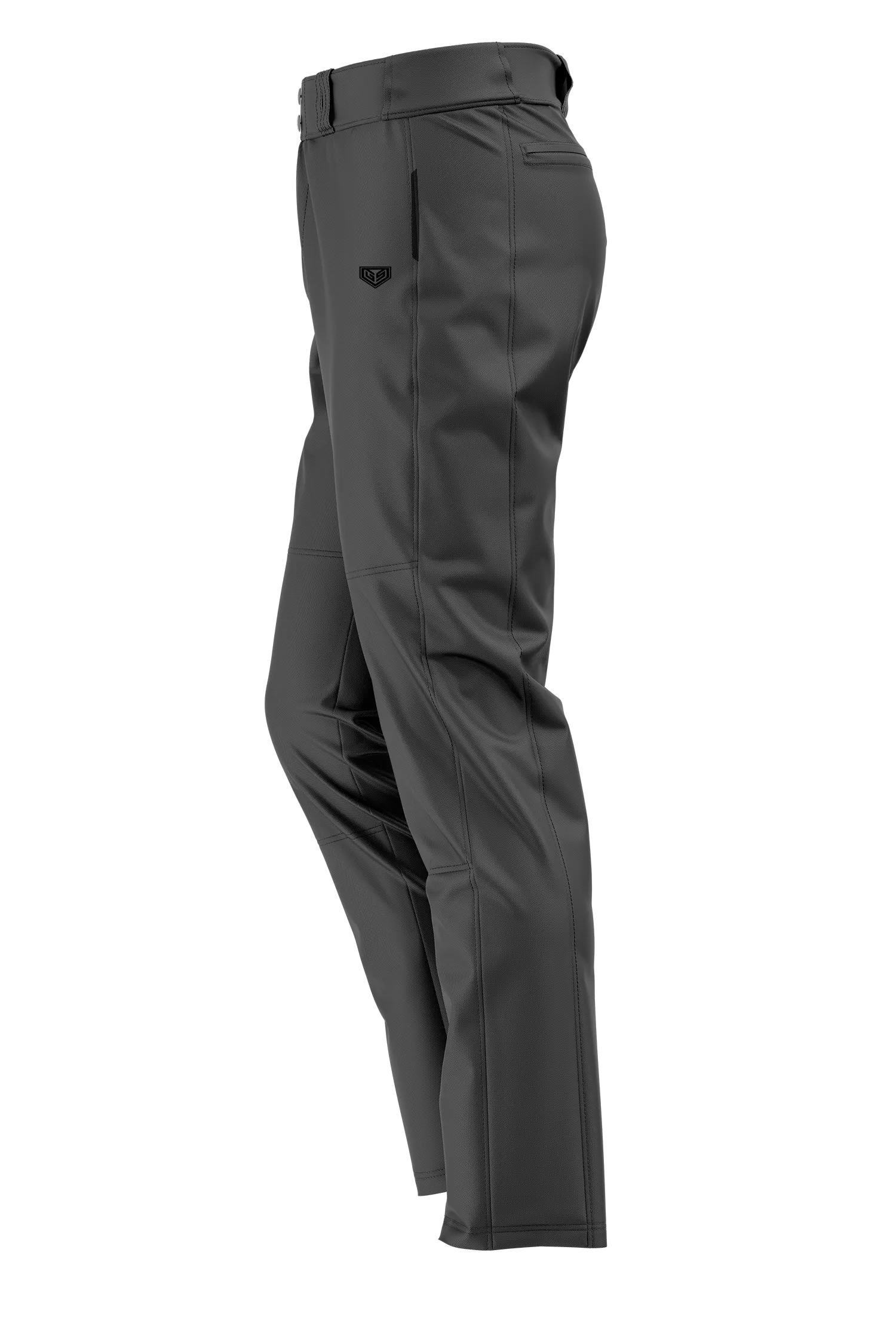 GS Sports Womens Solid Softball Pants - Gunmetal Grey