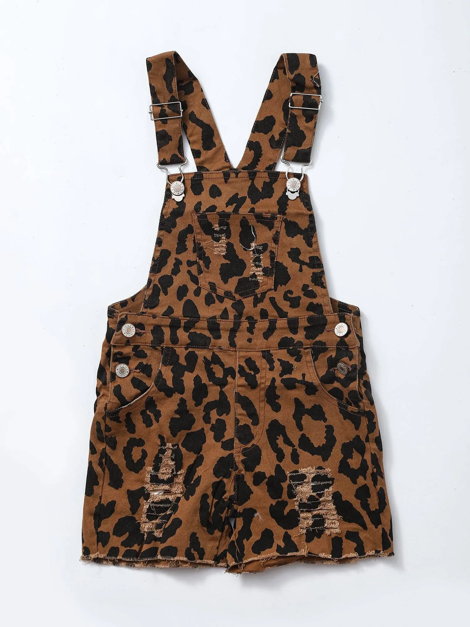 Kids Cheetah Short Overalls