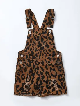 Kids Cheetah Short Overalls