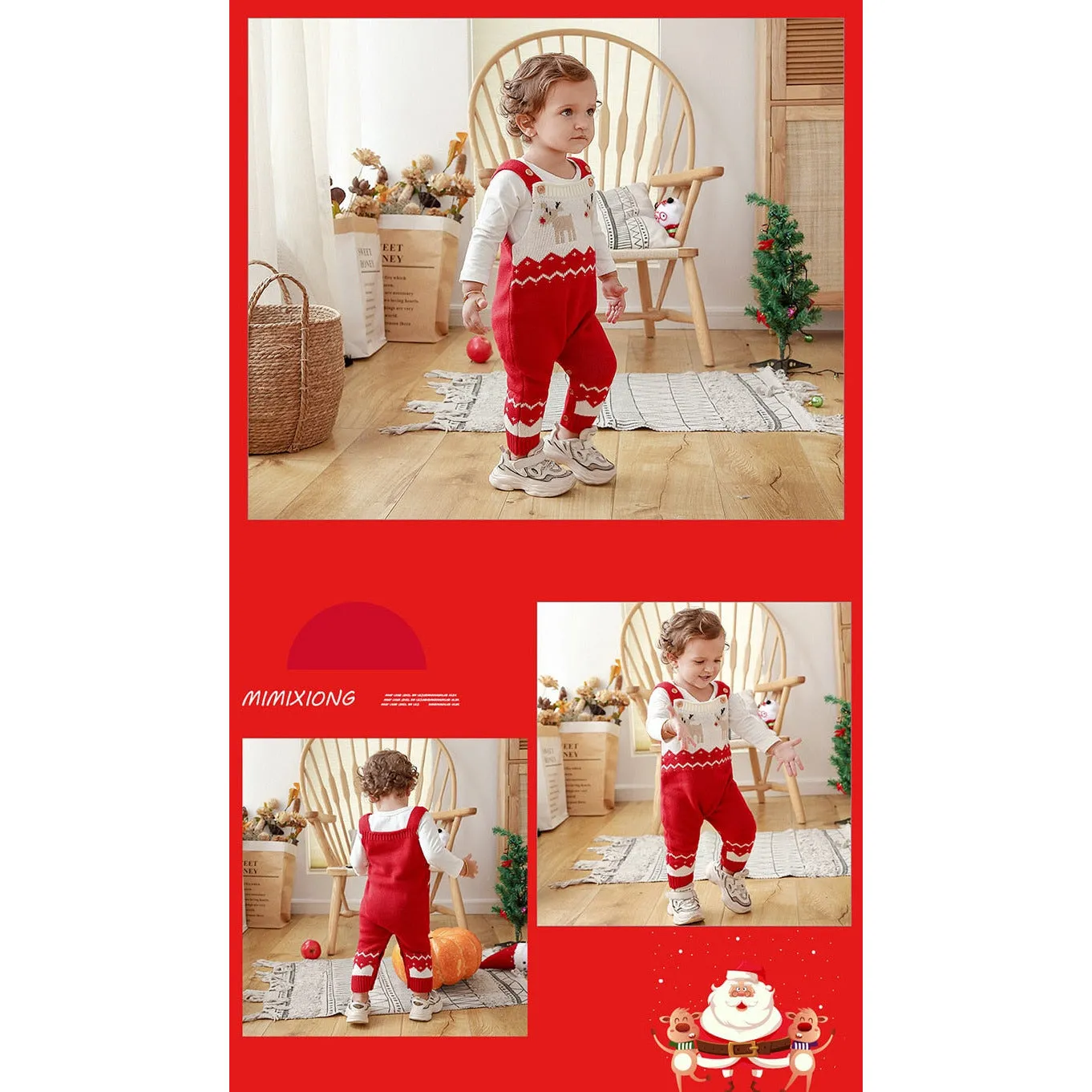 Knitted Reindeer Jumpsuit