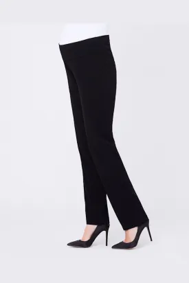 'Lancaster' Straight Leg Pants - Black
