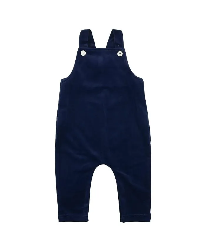 Maniere Baby Boys Velvet Overalls