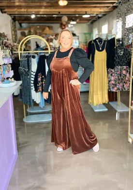 Maya Velvet Overalls