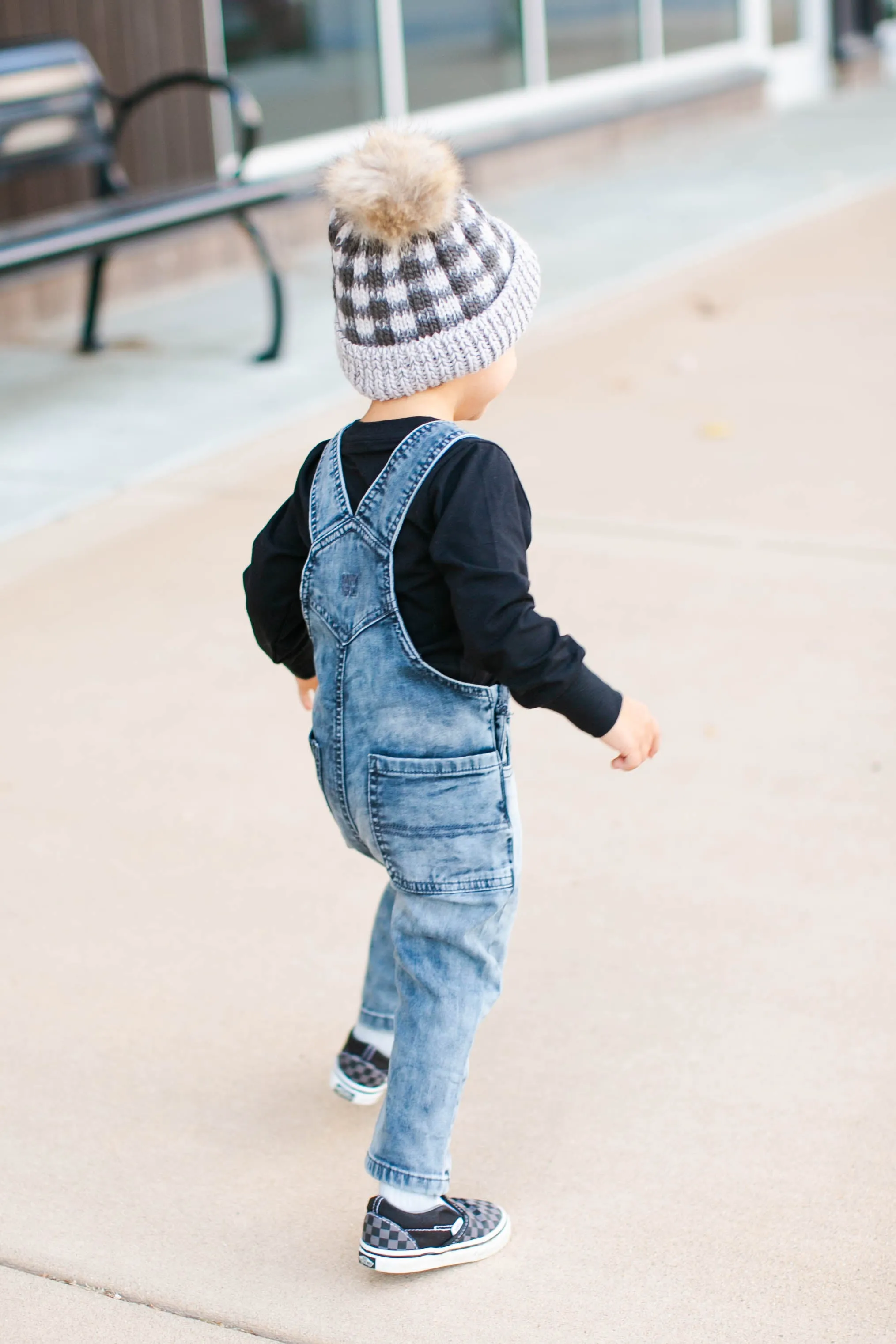Mayoral - Baby Boys Soft Denim Overalls in Grey