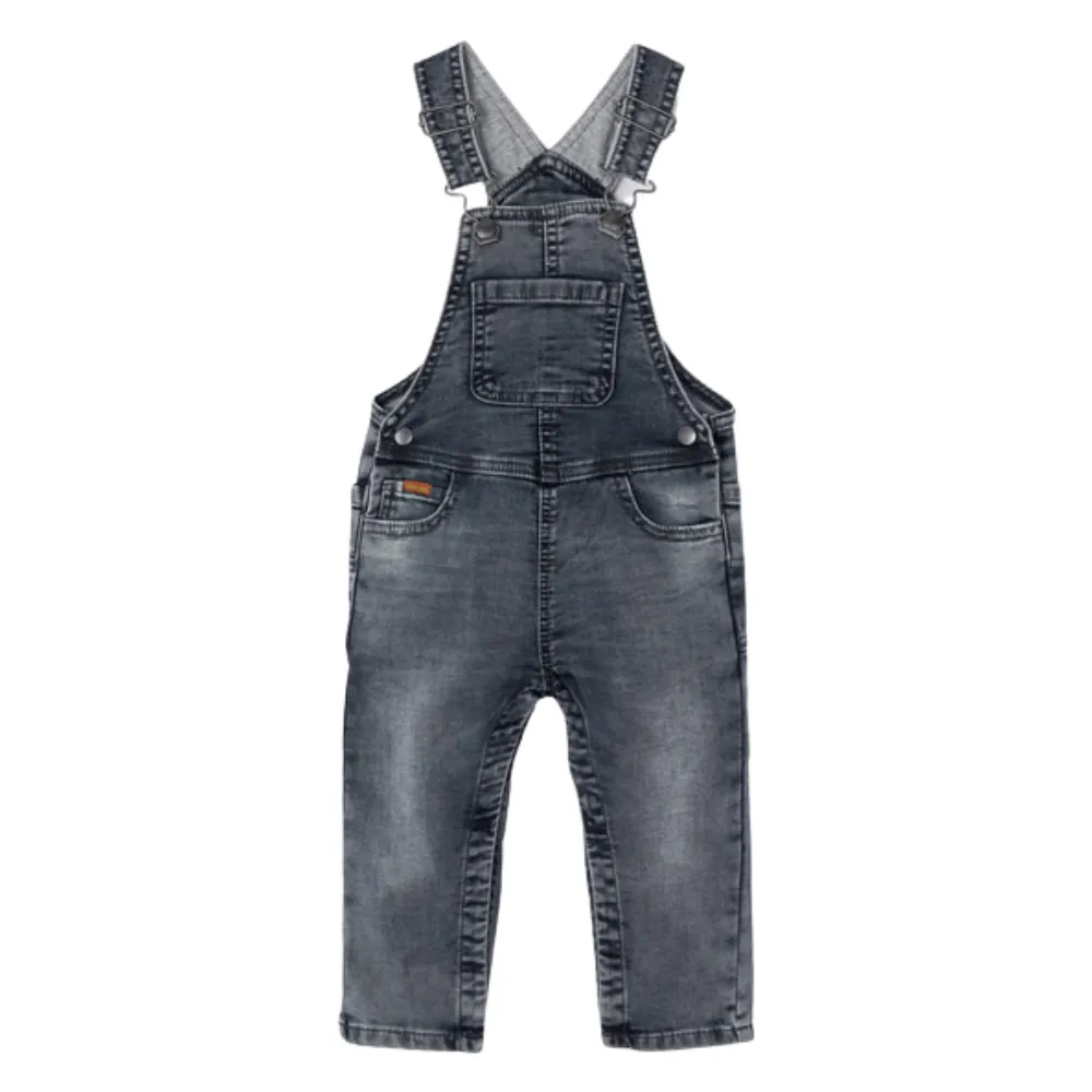 Mayoral - Baby Boys Soft Denim Overalls in Grey