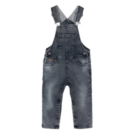 Mayoral - Baby Boys Soft Denim Overalls in Grey
