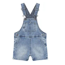 Mayoral - Baby Soft Denim Shorts Overalls (18mo)