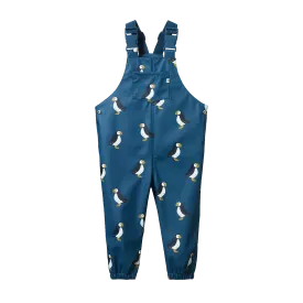 Nature Baby Splash Overalls - Puffin Teal Print