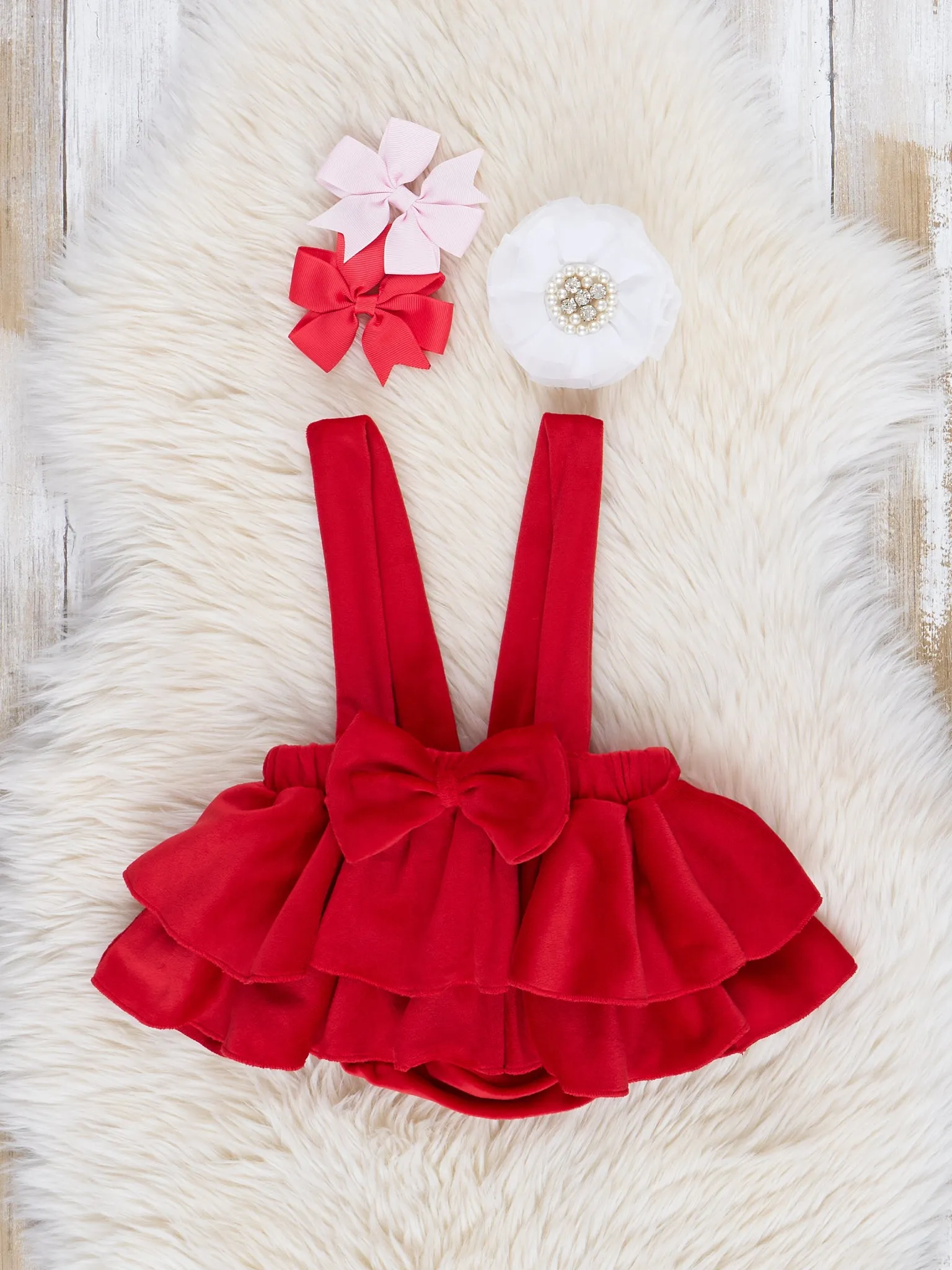 Red Velvet "More Self Love" Overalls Set