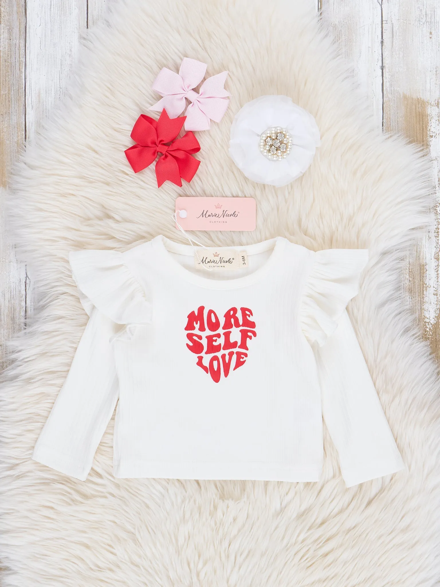 Red Velvet "More Self Love" Overalls Set