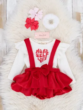 Red Velvet "More Self Love" Overalls Set