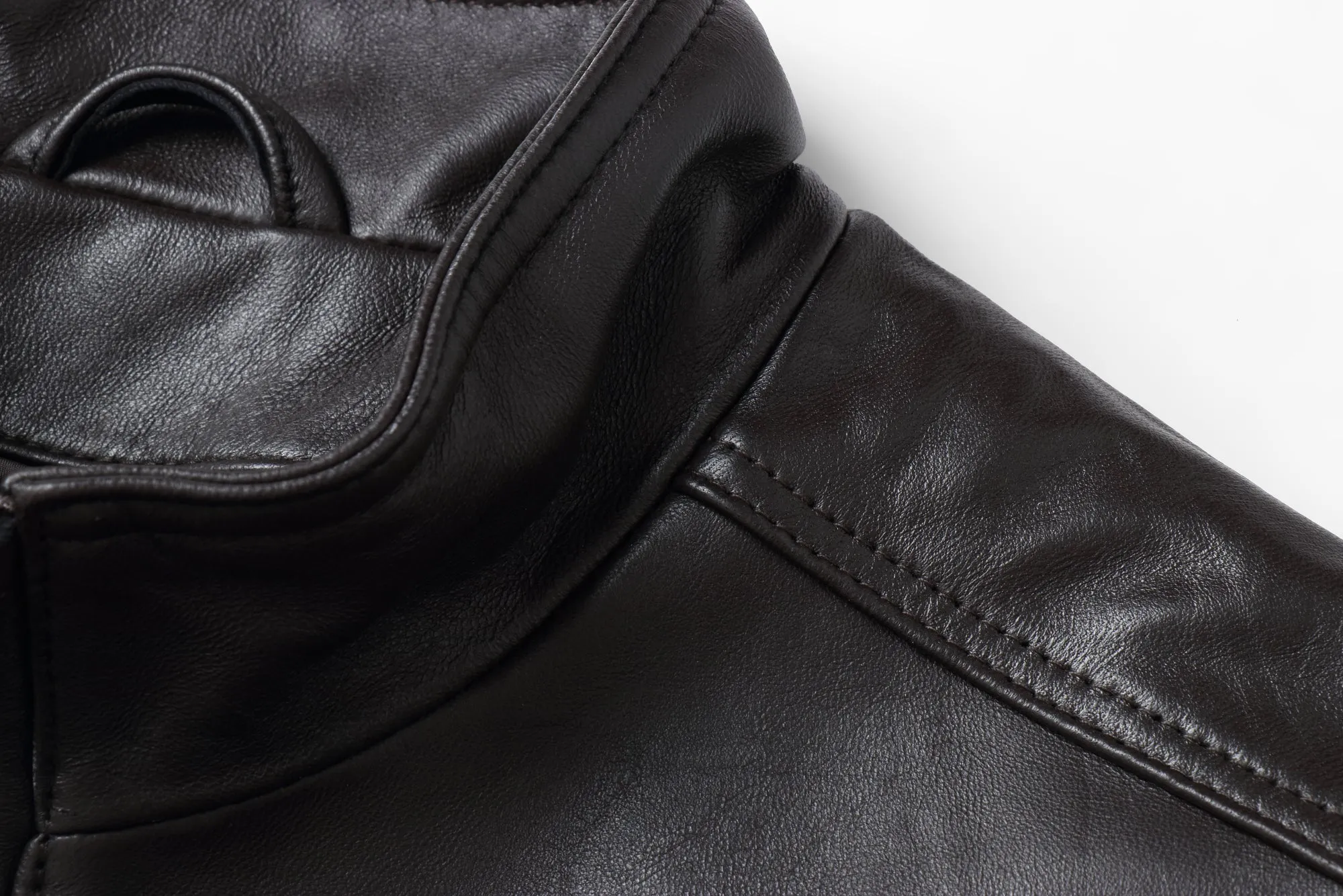 REED EST. 1950 Men's Jacket Genuine Lambskin Leather Stand UP Collar Winners Coat - Imported