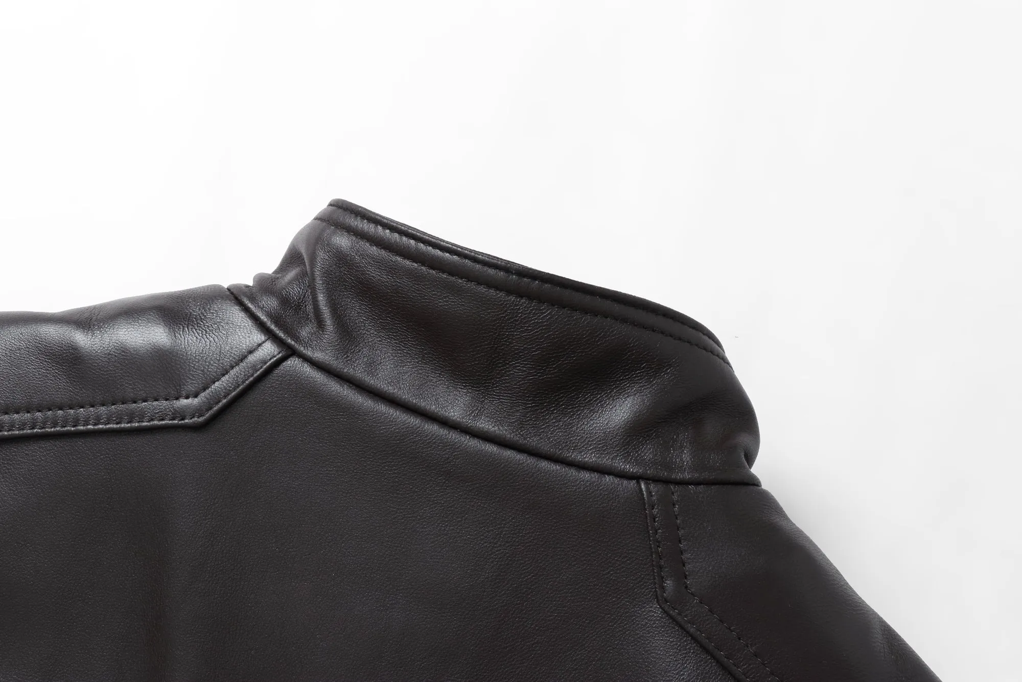 REED EST. 1950 Men's Jacket Genuine Lambskin Leather Stand UP Collar Winners Coat - Imported