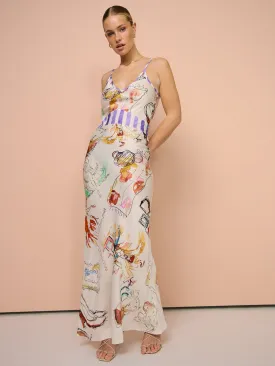 Romy Salamanca 2.0 Bias Cut Dress in Salamanca 2.0 Print