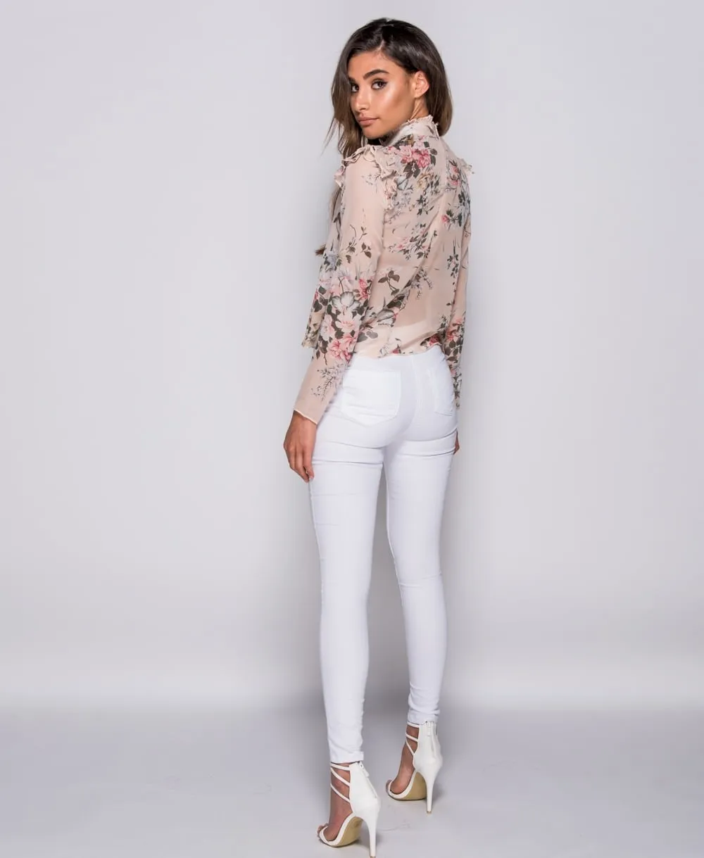 SAVANNA FRILL BLOUSE