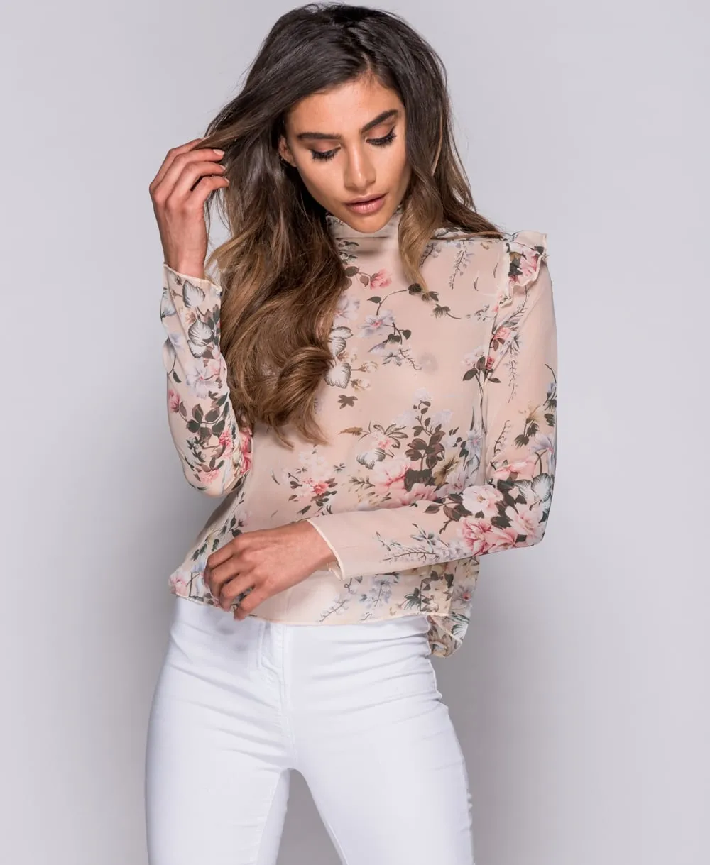 SAVANNA FRILL BLOUSE