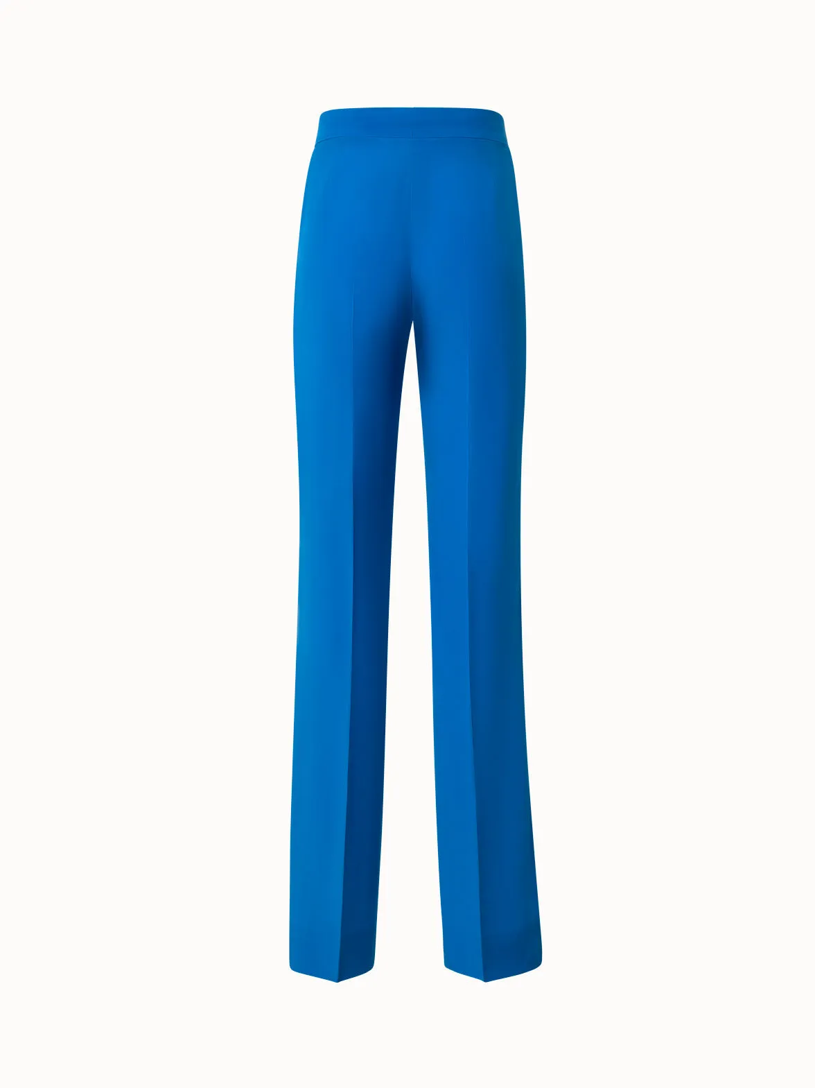 Straight Silk Crpe Pants