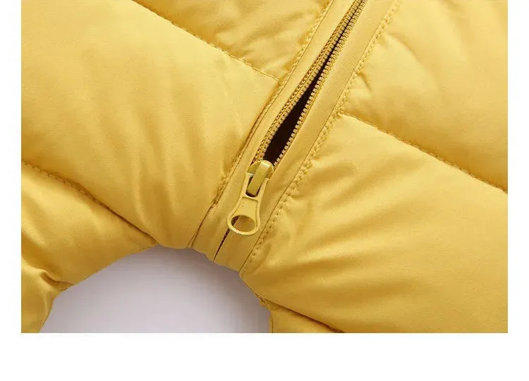 Winter Baby Rompers Plus Velvet Warm Baby Girl Snowsuit Cartoon Rabbit Baby Boys Jumpsuit Toddler Overalls Clothes