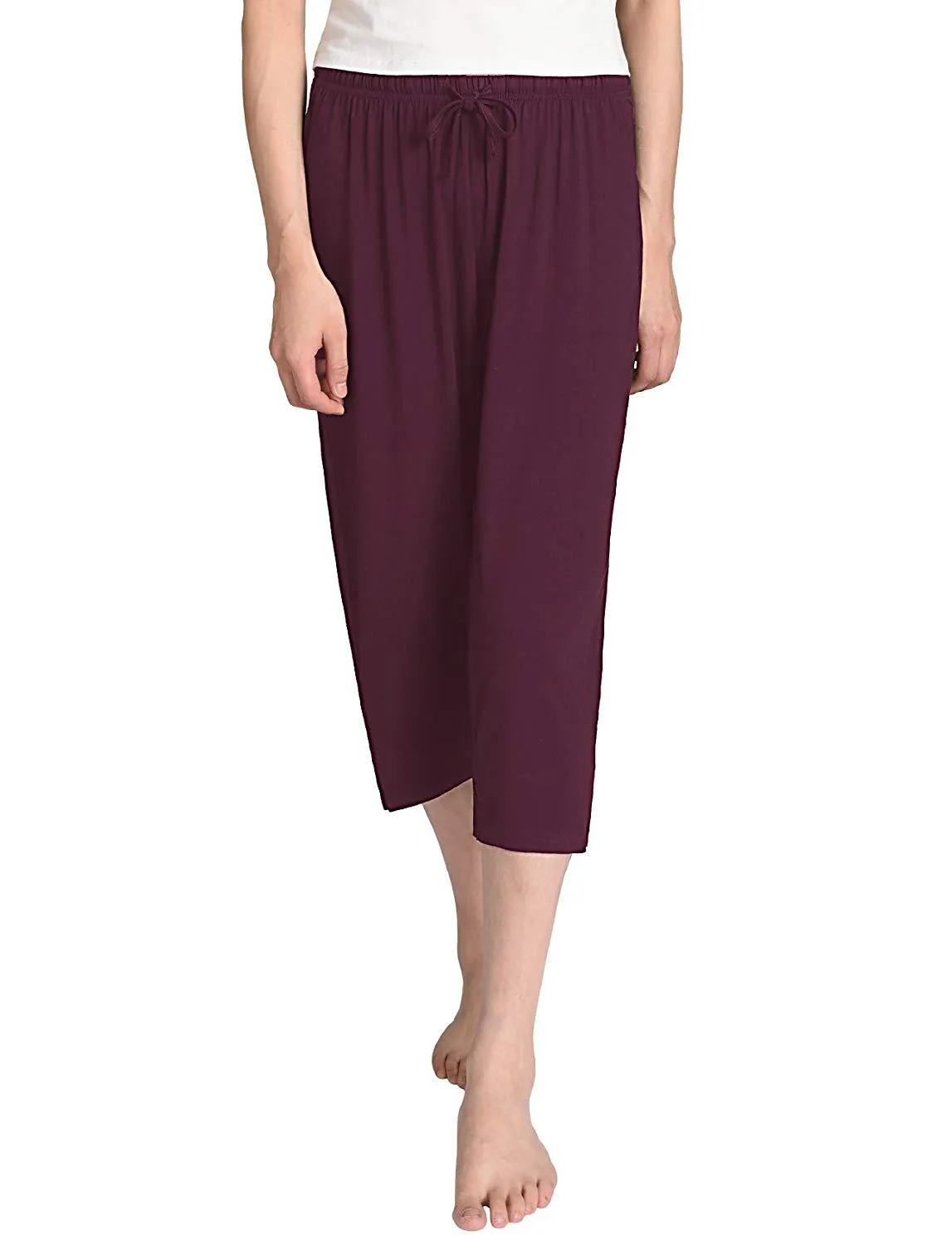 Women's Knit Bamboo Viscose Capri Pants