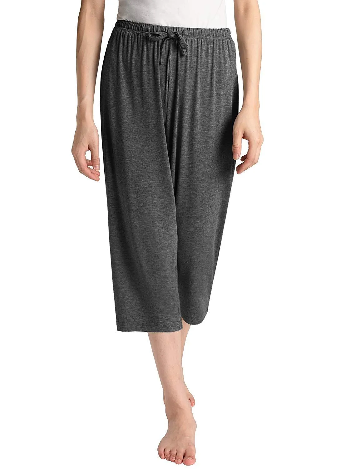 Women's Knit Bamboo Viscose Capri Pants