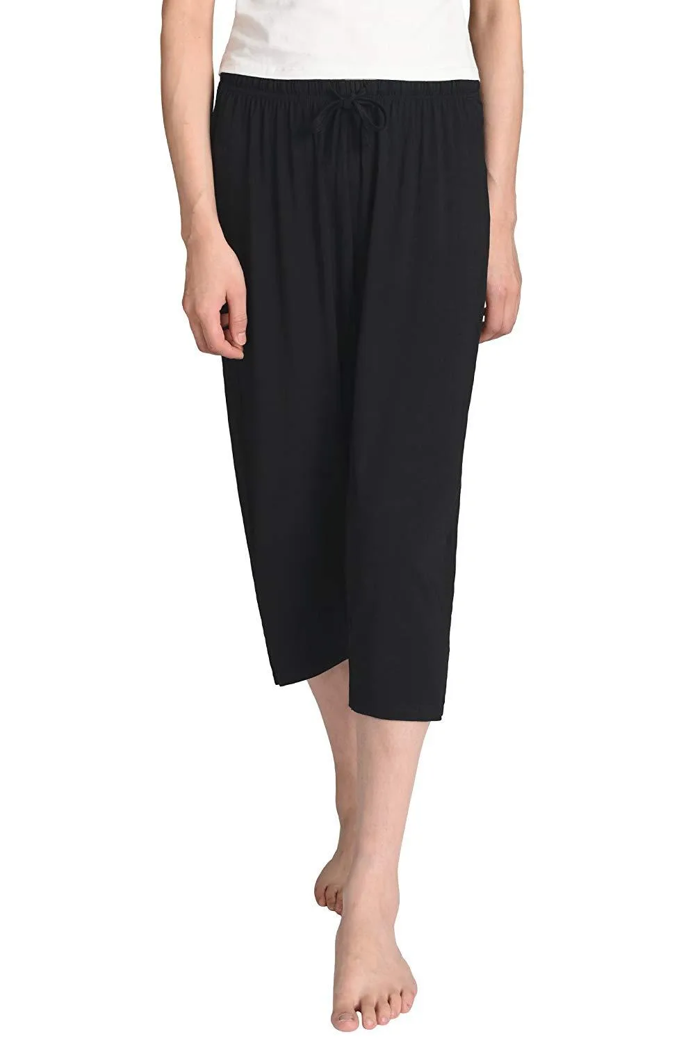 Women's Knit Bamboo Viscose Capri Pants