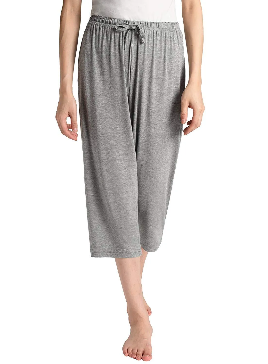 Women's Knit Bamboo Viscose Capri Pants