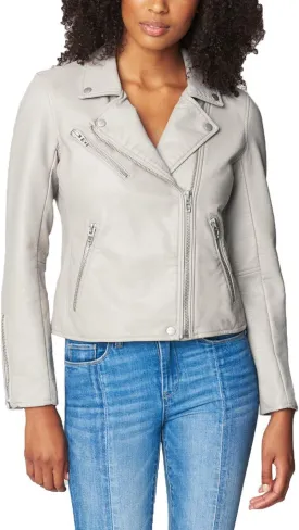 Womens Luxury Clothing Semi Fitted Vegan Leather Motorcycle Jacket