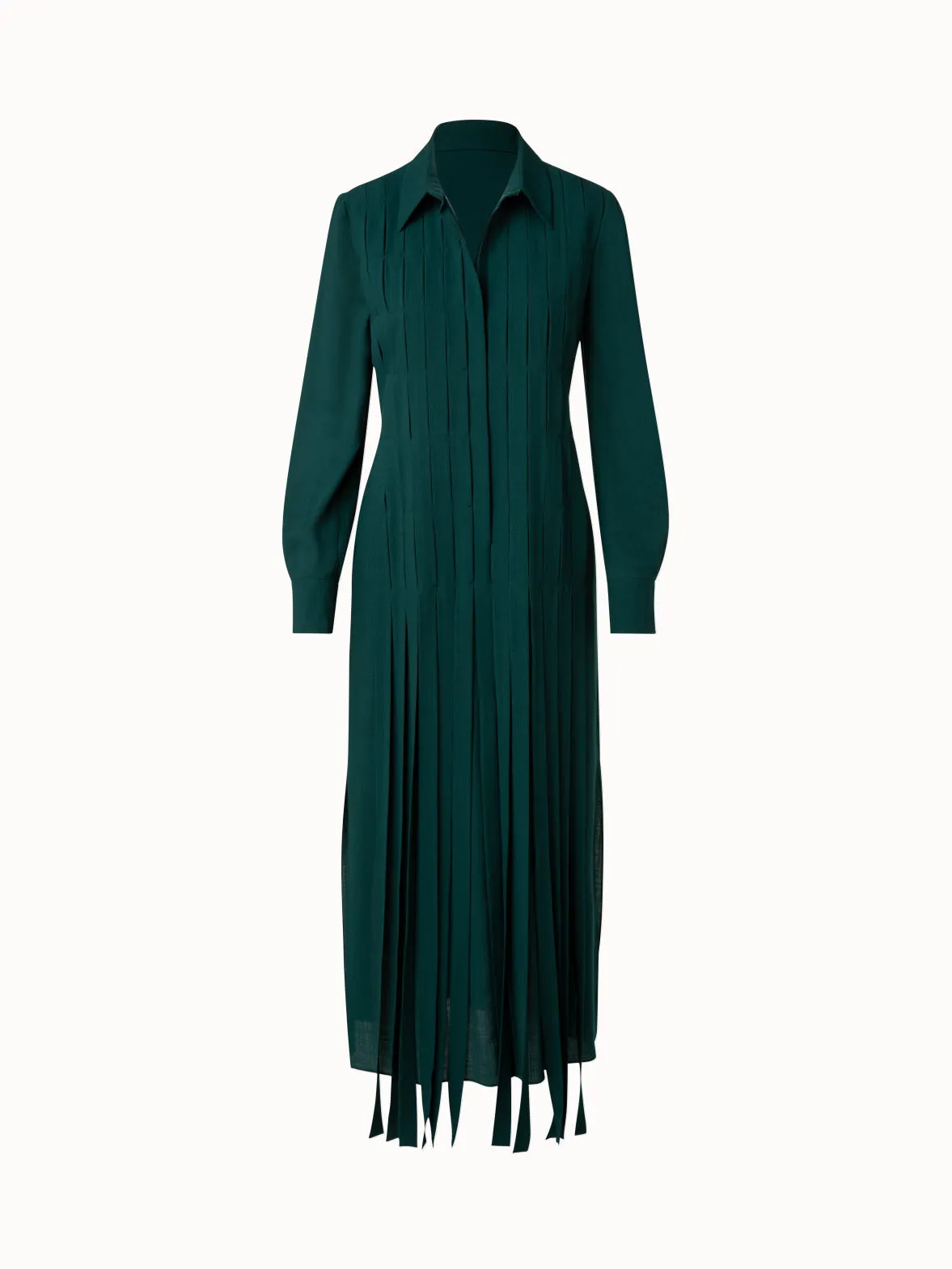 Wool Mousseline Maxi Dress
