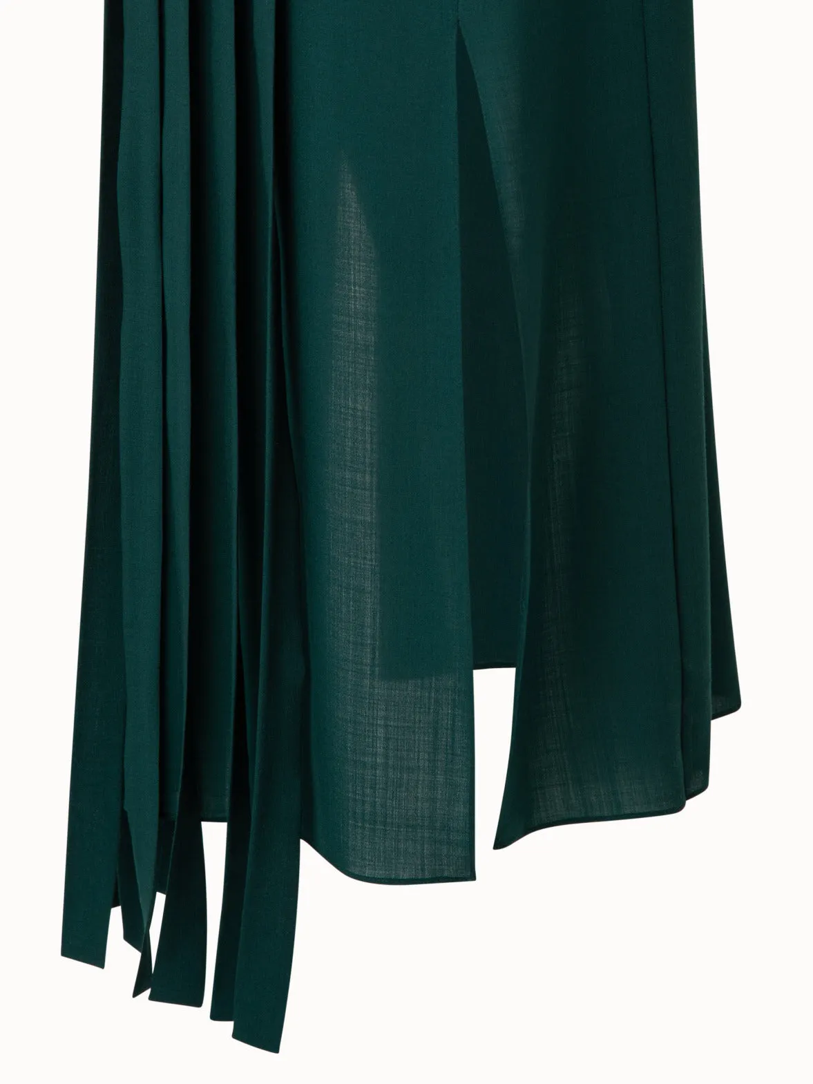 Wool Mousseline Maxi Dress