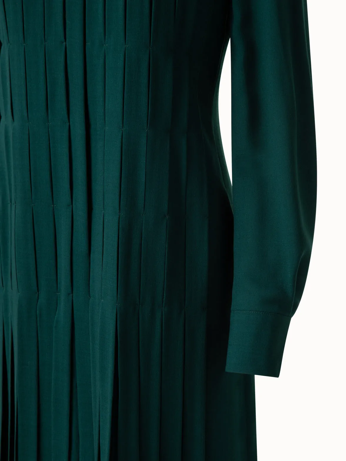Wool Mousseline Maxi Dress
