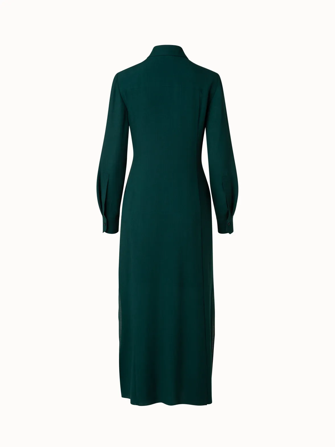 Wool Mousseline Maxi Dress